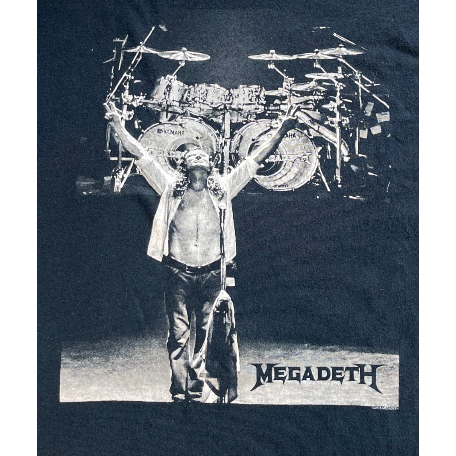 Gildan Megadeth Mens T-Shirt Band 2016 XL Black Short Sleeve Crew Neck Gildan Heavy Cotton Size XL Size US XL / EU 56 / 4 - 3 Thumbnail