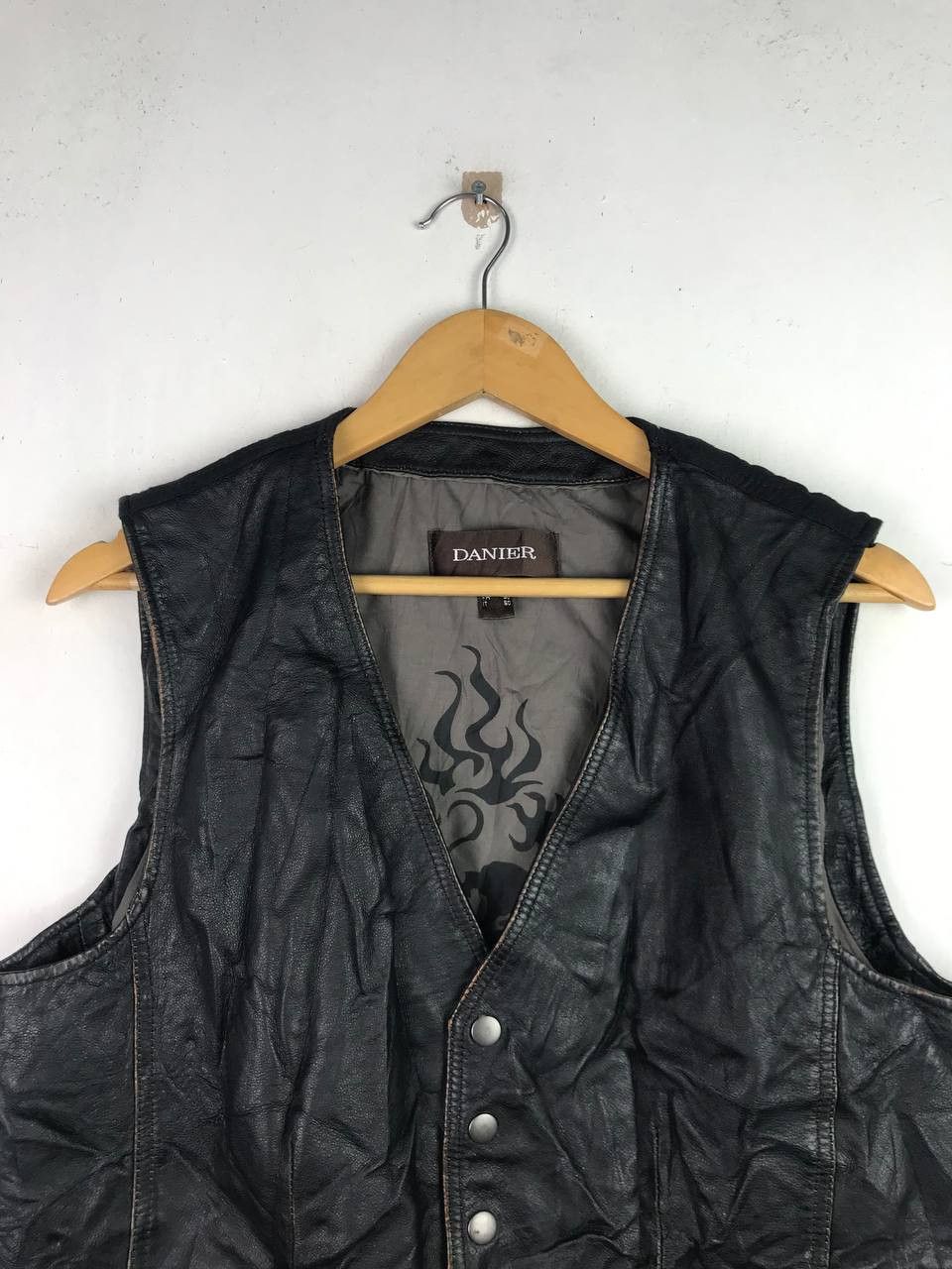 Japanese Brand × Vintage Vintage Rare Design Leather Vest Size US M / EU 48-50 / 2 - 3 Thumbnail