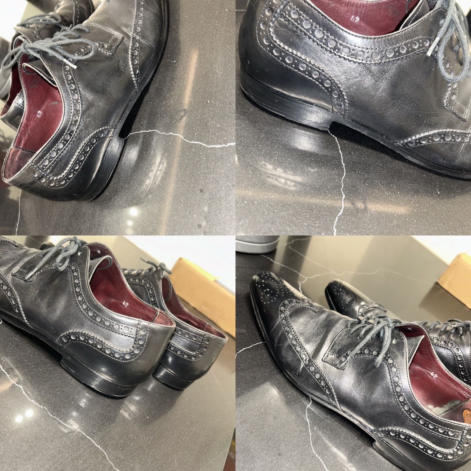 Dolce & Gabbana VINTAGE Dolce&Gabbana Pointed Wingtip Oxford Shoes Oxfords Dress Men 8 US 42 EUR Black Size US 8 / EU 41 - 11 Thumbnail