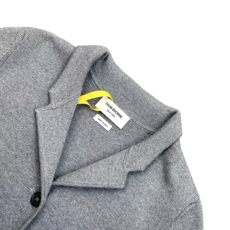 Thom Browne Thom Browne Gray knit jacket Size S / US 4 / IT 40 - 3 Thumbnail