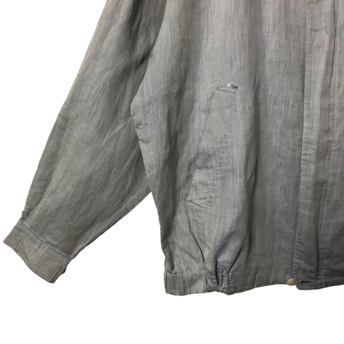 Burberry Vintage Burberrys Faded Embroidery Logo Zipper Ups Jacket Size US L / EU 52-54 / 3 - 3 Thumbnail