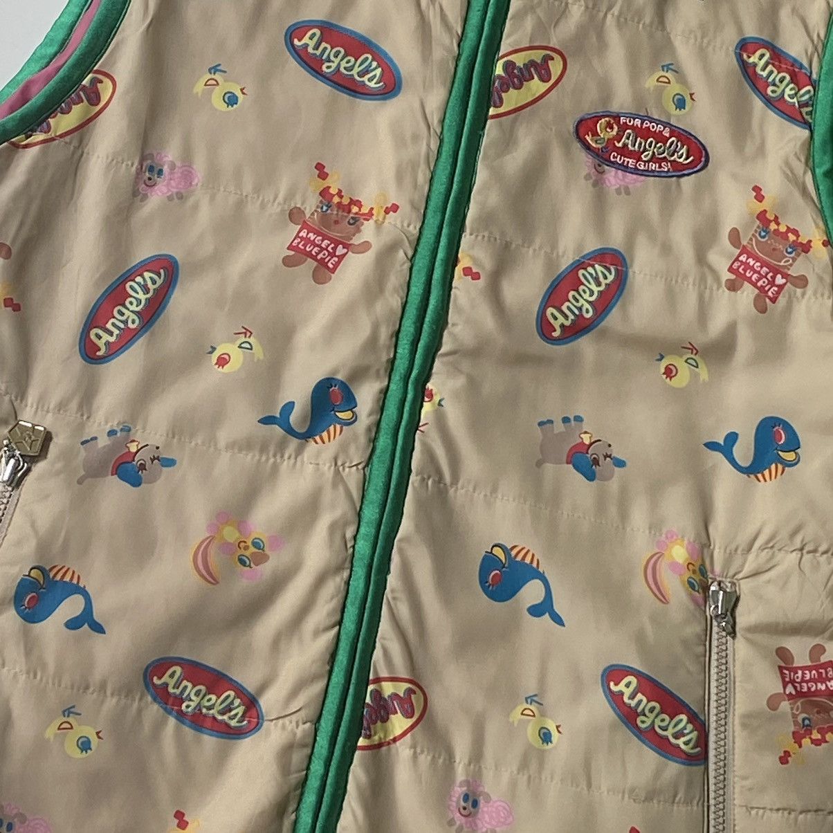 Angel Blue × Japanese Brand × Vintage RARE❤️‍🔥 Angel Blue - Revesible Vest Jacket Size US M / EU 48-50 / 2 - 7 Thumbnail