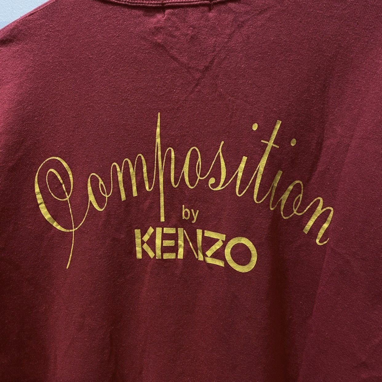 Composition by Kenzo × Japanese Brand × Kenzo Vintage 90s Composition by Kenzo Red Sweatshirts Size US M / EU 48-50 / 2 - 3 Thumbnail