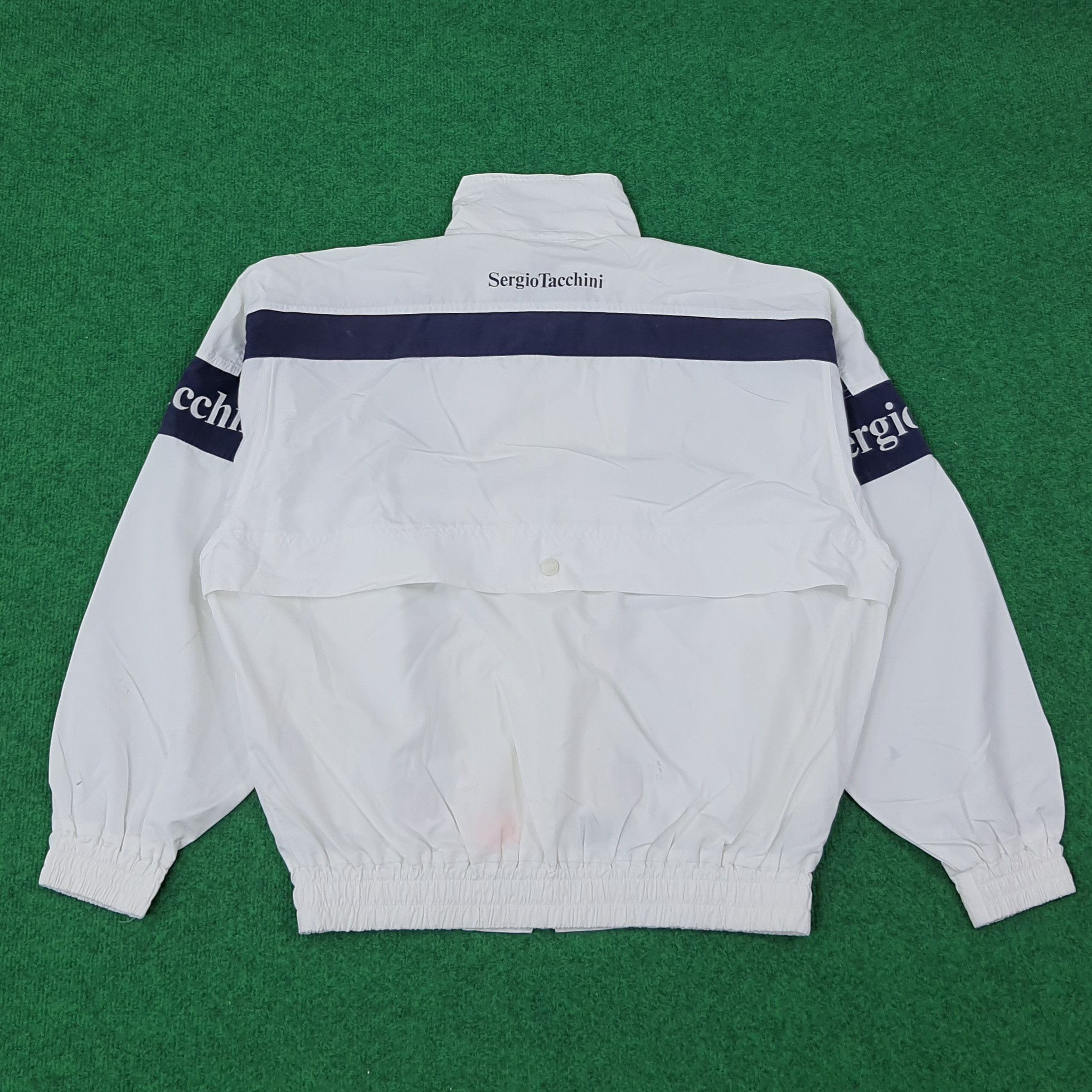 Sergio Tacchini × Vintage Vintage Sergio Tacchini Designer Jacket C221N27 Size US L / EU 52-54 / 3 - 3 Thumbnail