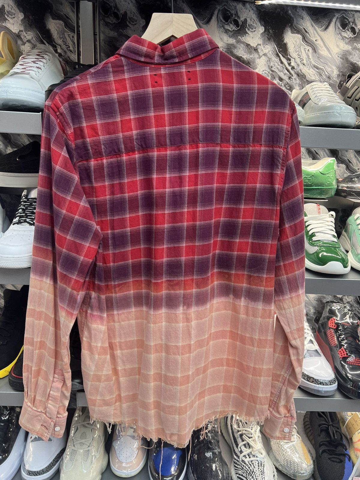 Amiri Amiri Red Bleached Flannel Size US S / EU 44-46 / 1 - 2 Thumbnail