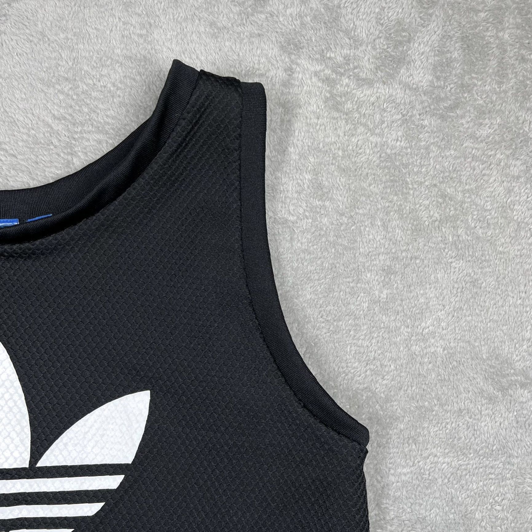 Adidas Adidas Originals Trefoil Classic Tank Top Men's Small Black White Logo Sleeveless Crew Neck Cotton Jersey Athletic Shirt Regular Fit Sports Shirt Size US S / EU 44-46 / 1 - 3 Thumbnail