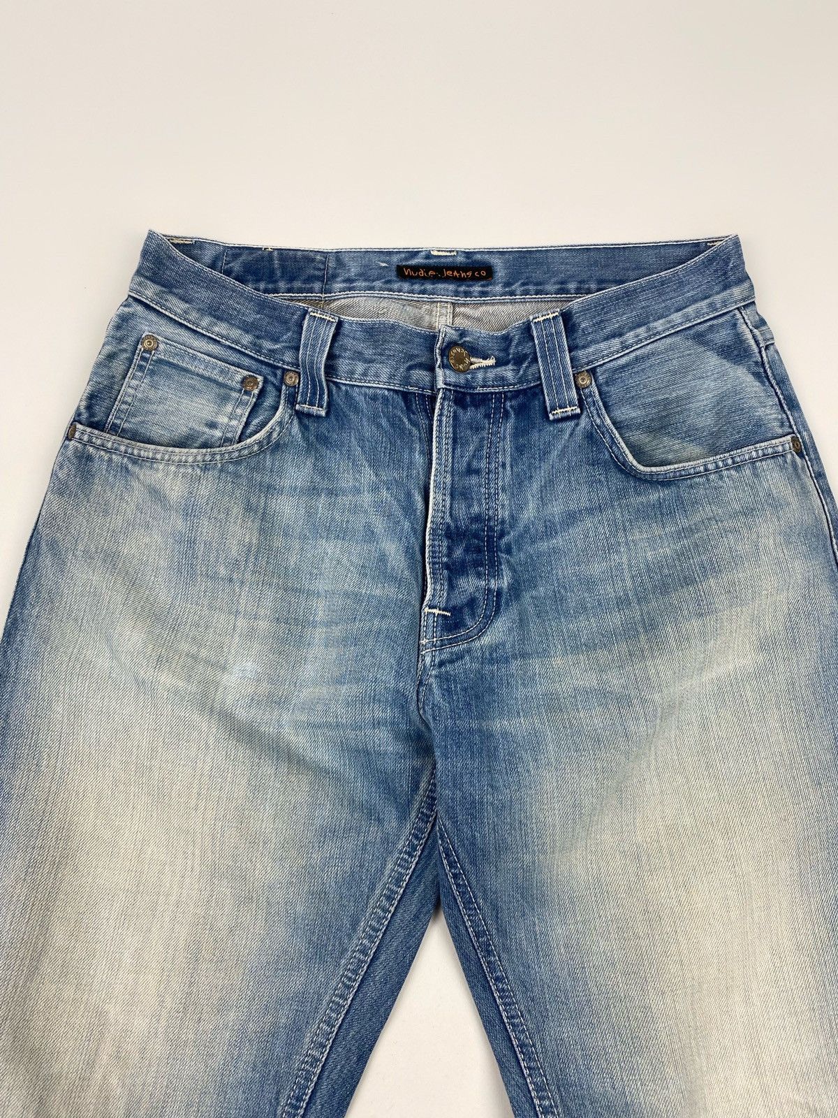 Nudie Jeans Nudie Jeans Big Bengt Used Seagreen Cropped Denim Pants Size US 30 / EU 46 - 3 Thumbnail