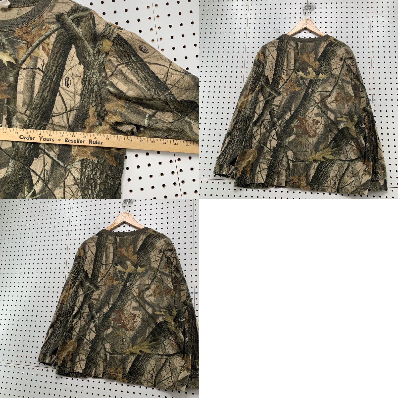 Vintage Outback Outfitters Camouflage Shirt Mens XL Long Sleeve Outdoor Reat Tree Beige Cotton Crew Neck T-Shirt Mens Camouflage Shirt Size US XL / EU 56 / 4 - 9 Thumbnail