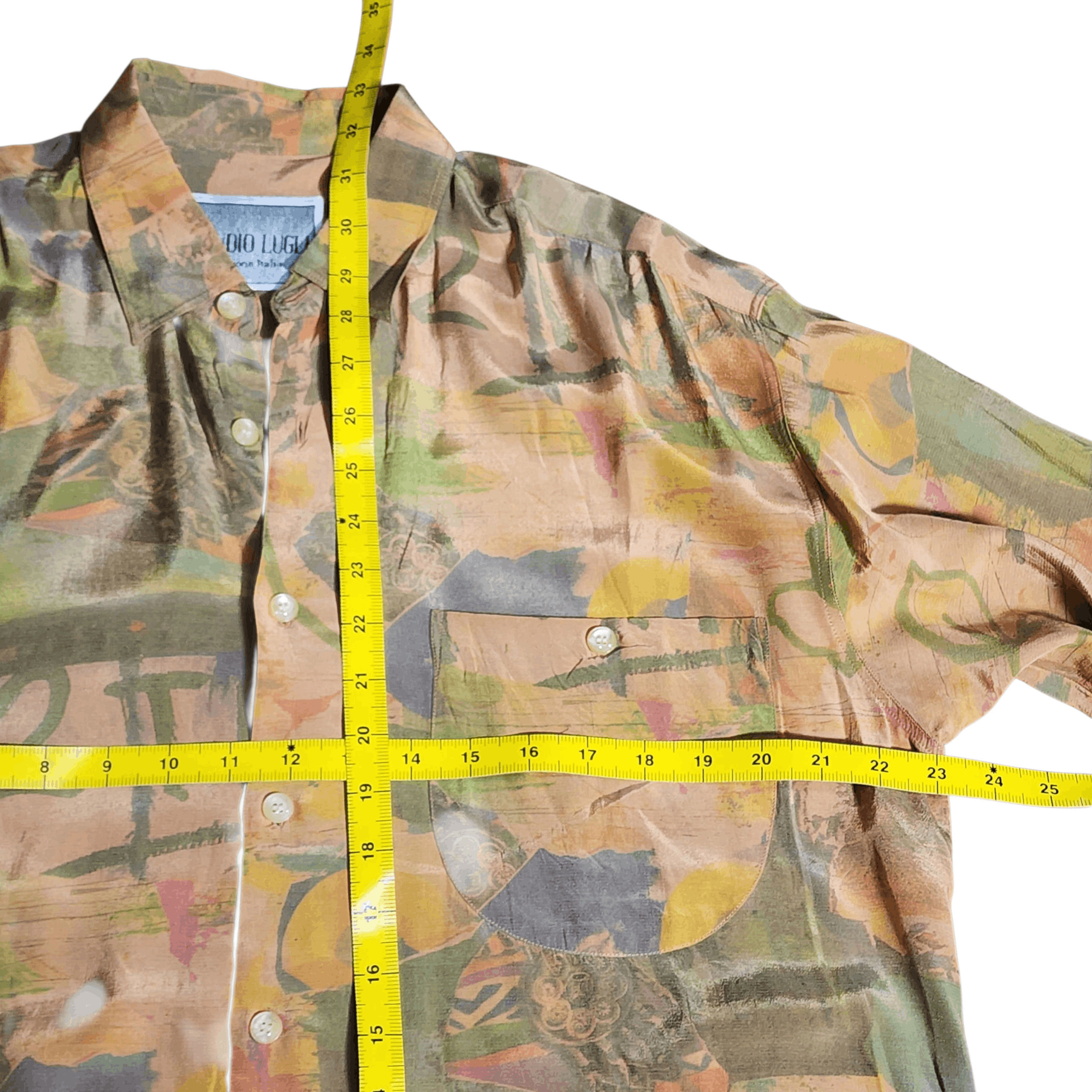 Vintage Vintage 80s Shirt KBC Viscose Claudio Lugli Size US XL / EU 56 / 4 - 8 Thumbnail