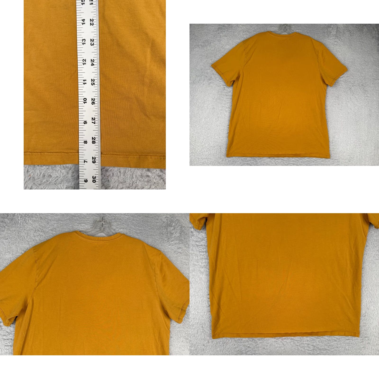 Tommy Hilfiger Tommy Hilfiger Shirt Adult XL Yellow Crew Neck 100% Cotton Blend Logo T-Shirt Men Size US XL / EU 56 / 4 - 9 Thumbnail