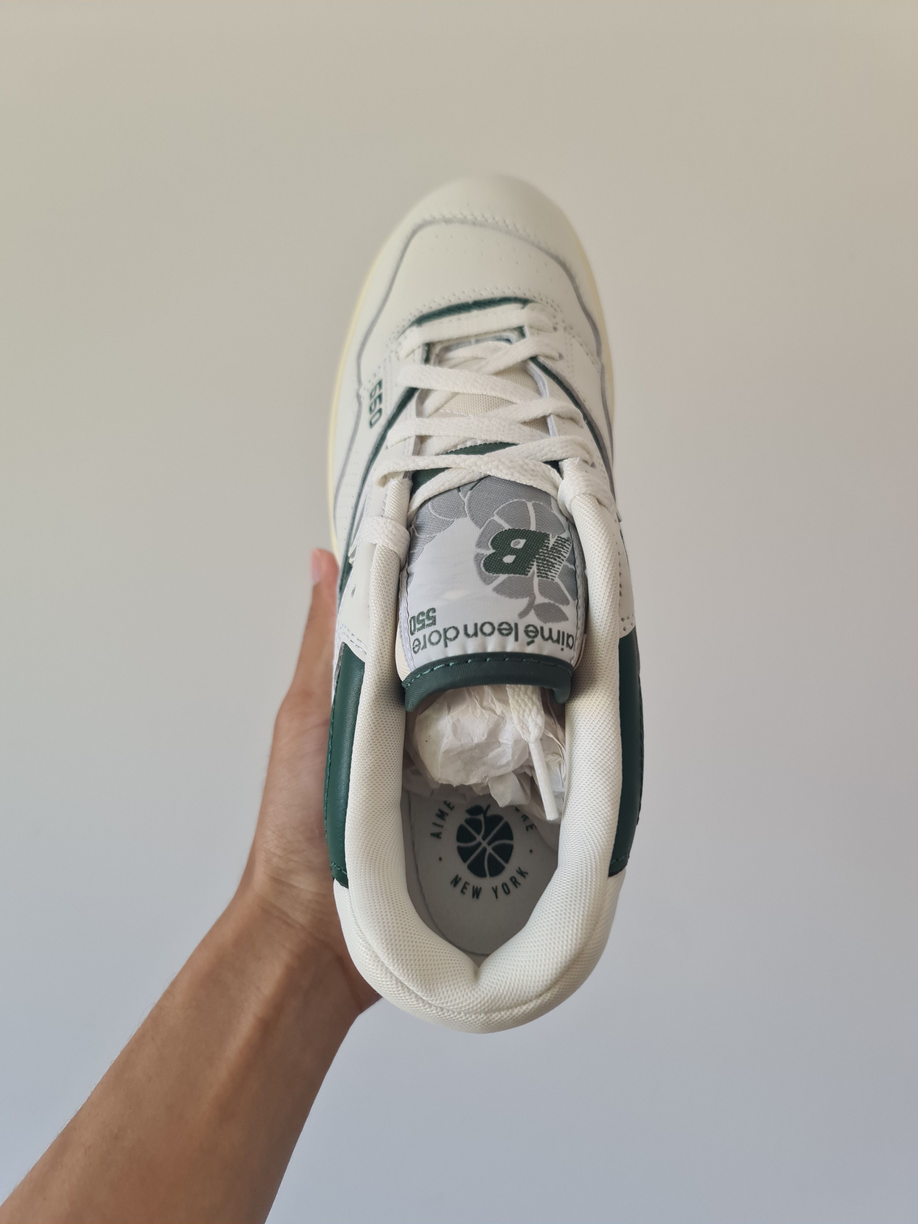 Aime Leon Dore × New Balance 👟 New Balance x Aime Leon Dore 550 "White Green" 👟 Size US 8.5 / EU 41-42 - 8 Thumbnail