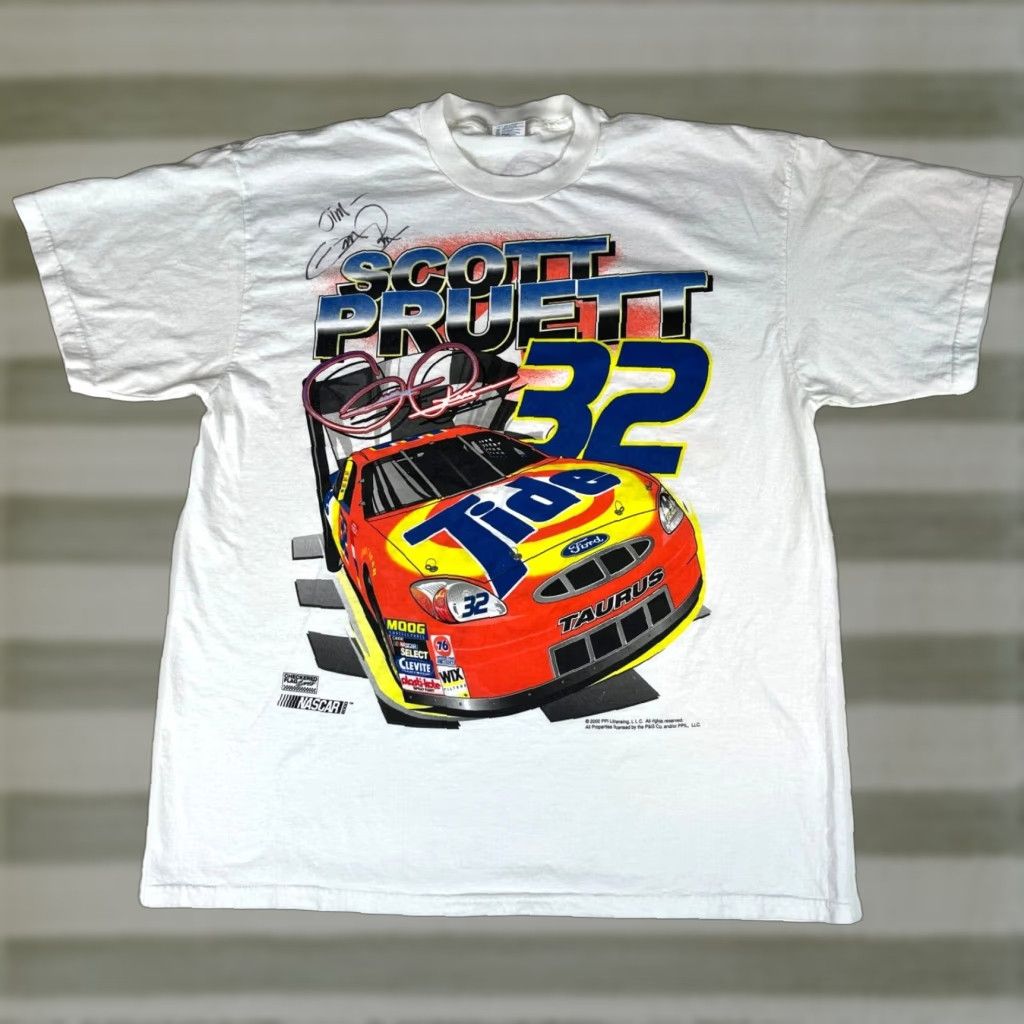 Delta VINTAGE Nascar Scott Pruett T-Shirt XS? XL? wait no del? Size US XL / EU 56 / 4 - 1 Thumbnail