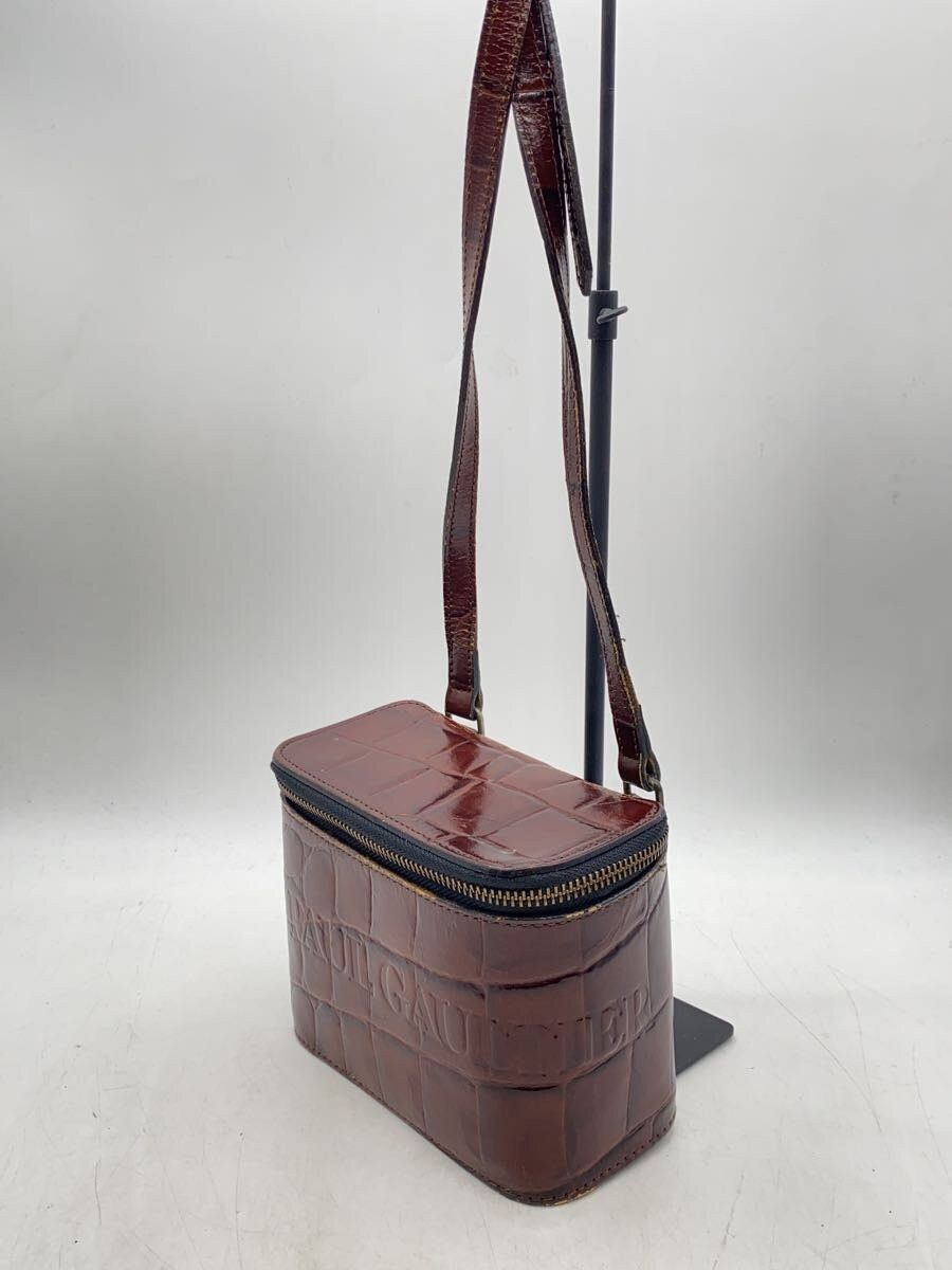 Jean Paul Gaultier Crocodile Embossed Leather Shoulder Bag Size ONE SIZE - 2 Thumbnail