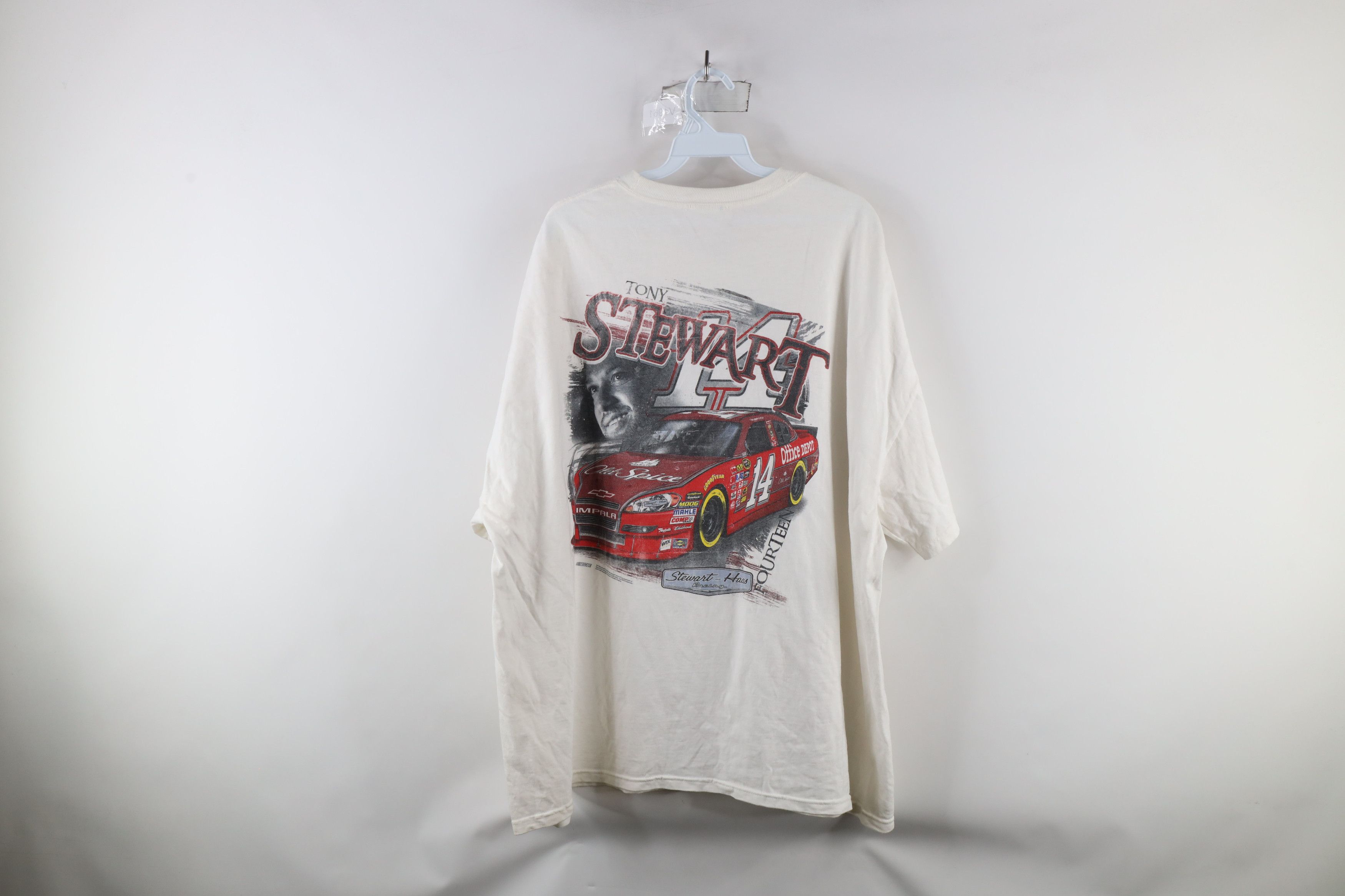 Vintage Vintage Y2K NASCAR Tony Stewart Racing Short Sleeve T-Shirt Size US XXL / EU 58 / 5 - 10 Thumbnail