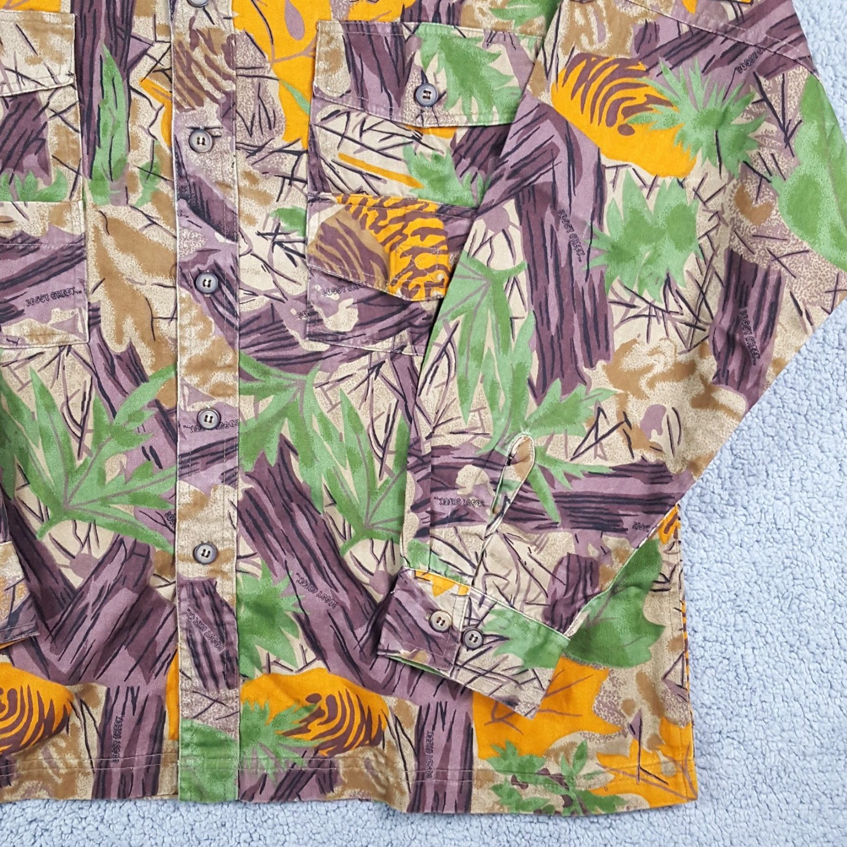 Vintage VINTAGE Boggy Creek Men’s Camouflage Button-Up Shirt Fall 90s Y2K Outdoor Hunting Casual Large Size US M / EU 48-50 / 2 - 3 Thumbnail
