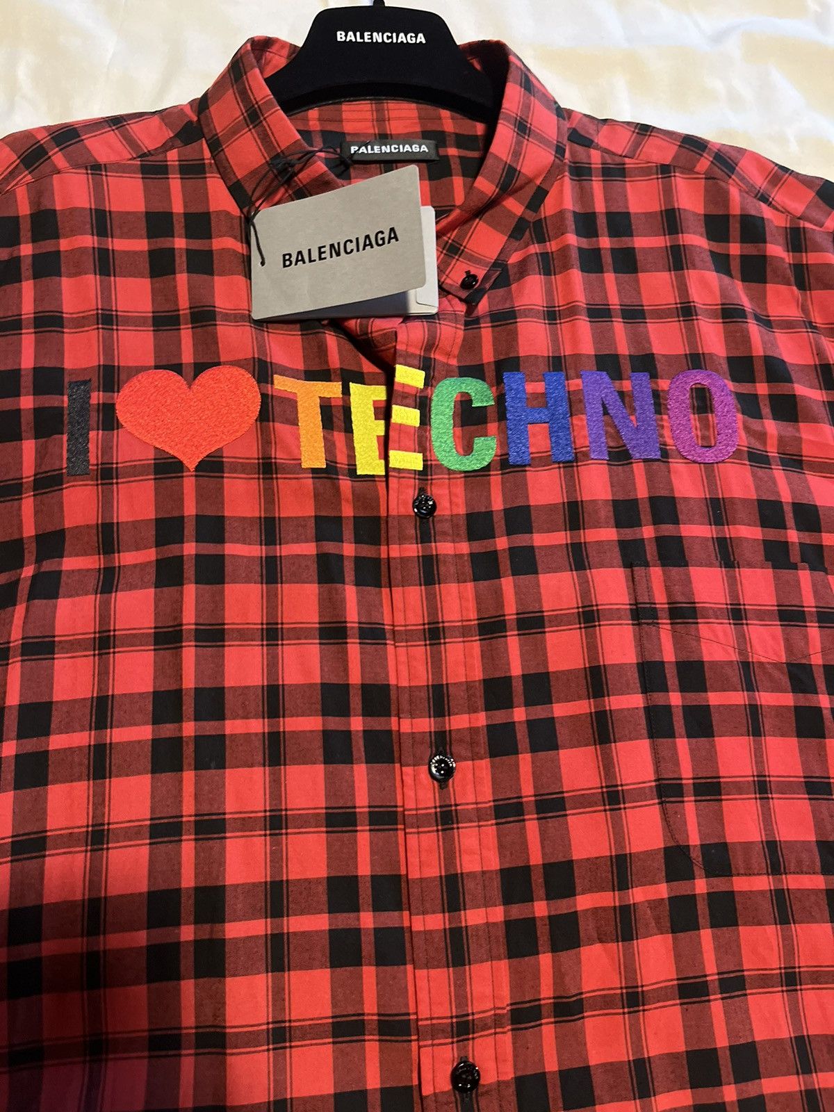 Balenciaga Balenciaga i ❤️ techno oversize shirt. Size US M / EU 48-50 / 2 - 5 Thumbnail