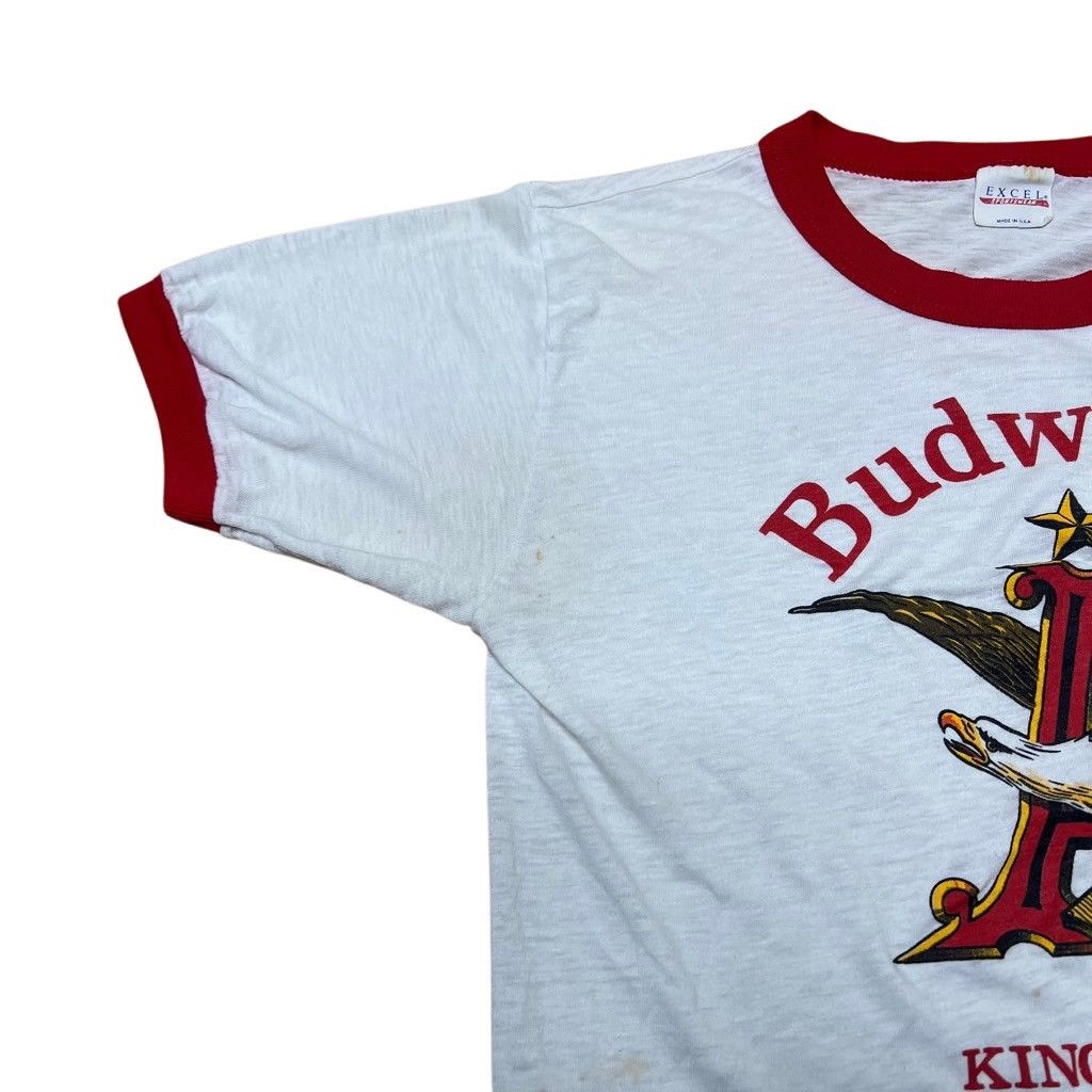Budweiser × Vintage American Vintage 80s Budweiser Ringer Shirt Medium Size M / US 6-8 / IT 42-44 - 3 Thumbnail