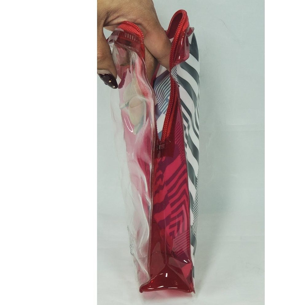 Other Paul Mitchell Geometric Cosmetic Travel Bag Red Trim Size ONE SIZE - 3 Thumbnail