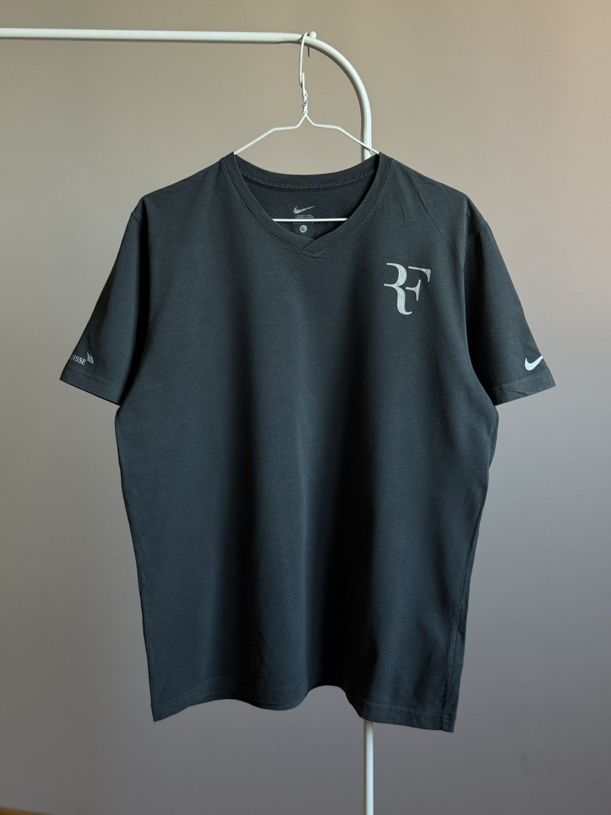 Nike Nike Roger Federer Credit Suisse Autograph Tee Tennis tshirt Size US L / EU 52-54 / 3 - 7 Thumbnail
