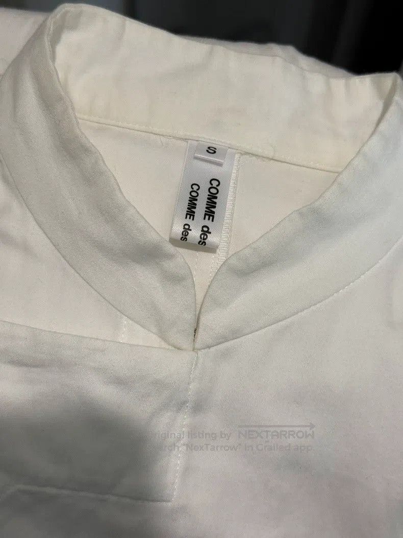 Comme des Garcons Comme Des Garcons White Long Sleeve Chinese Shirt Dress Size S / US 4 / IT 40 - 6 Thumbnail