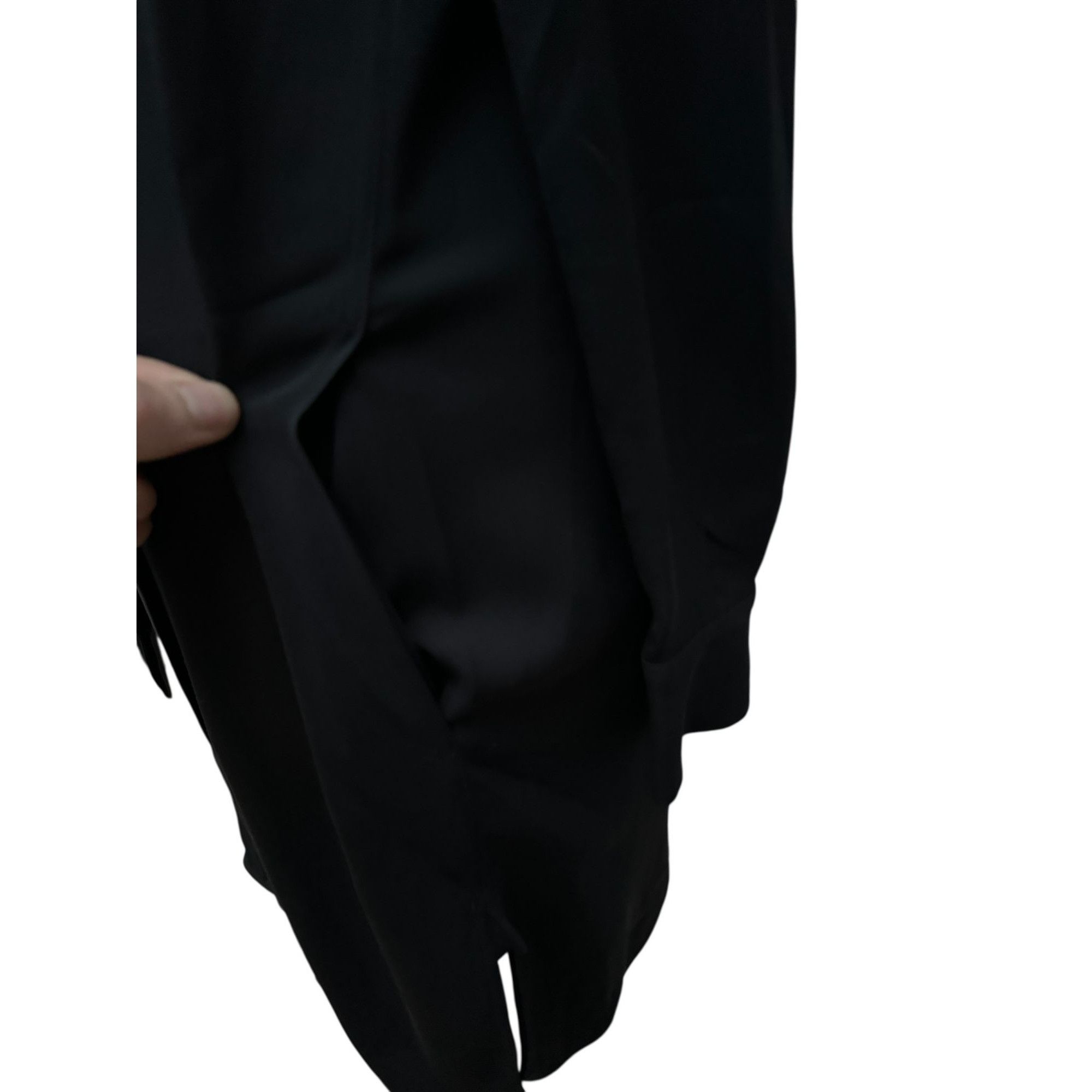Celine Black Silk Scarf-Neck Dress Size S / US 4 / IT 40 - 4 Thumbnail