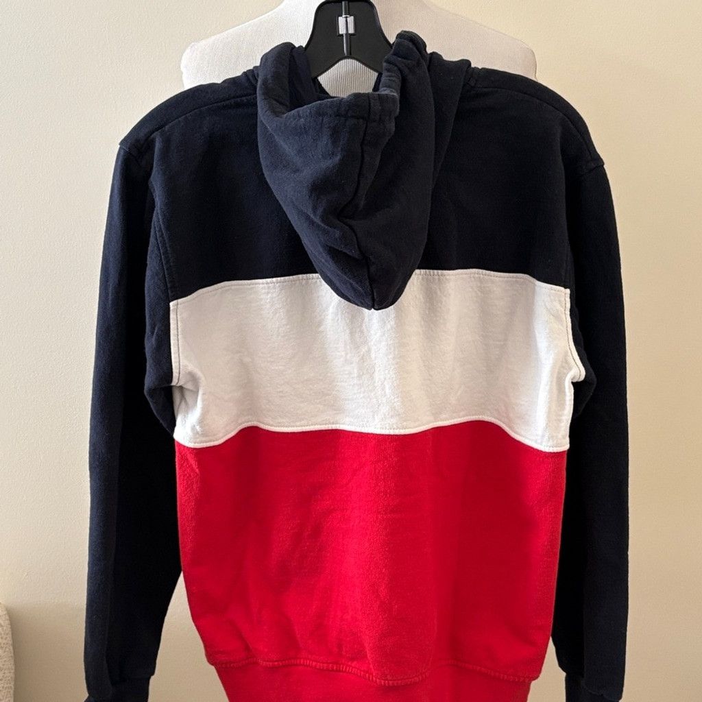 Gildan Air de Paris Collection Hoodie Red White Medium Sweatshirt Size M / US 6-8 / IT 42-44 - 4 Thumbnail