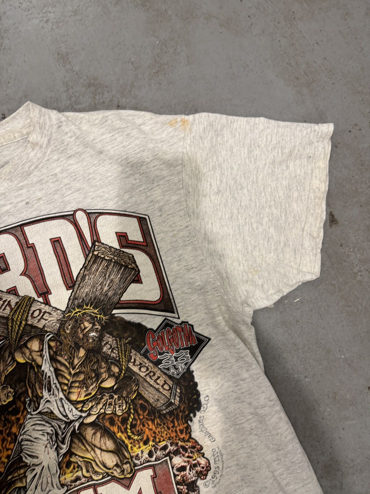 Vintage *RARE* VTG 1995 LORD’S GYM GOD BODYBUILDING NO SWEAT TEE Size US M / EU 48-50 / 2 - 15 Thumbnail