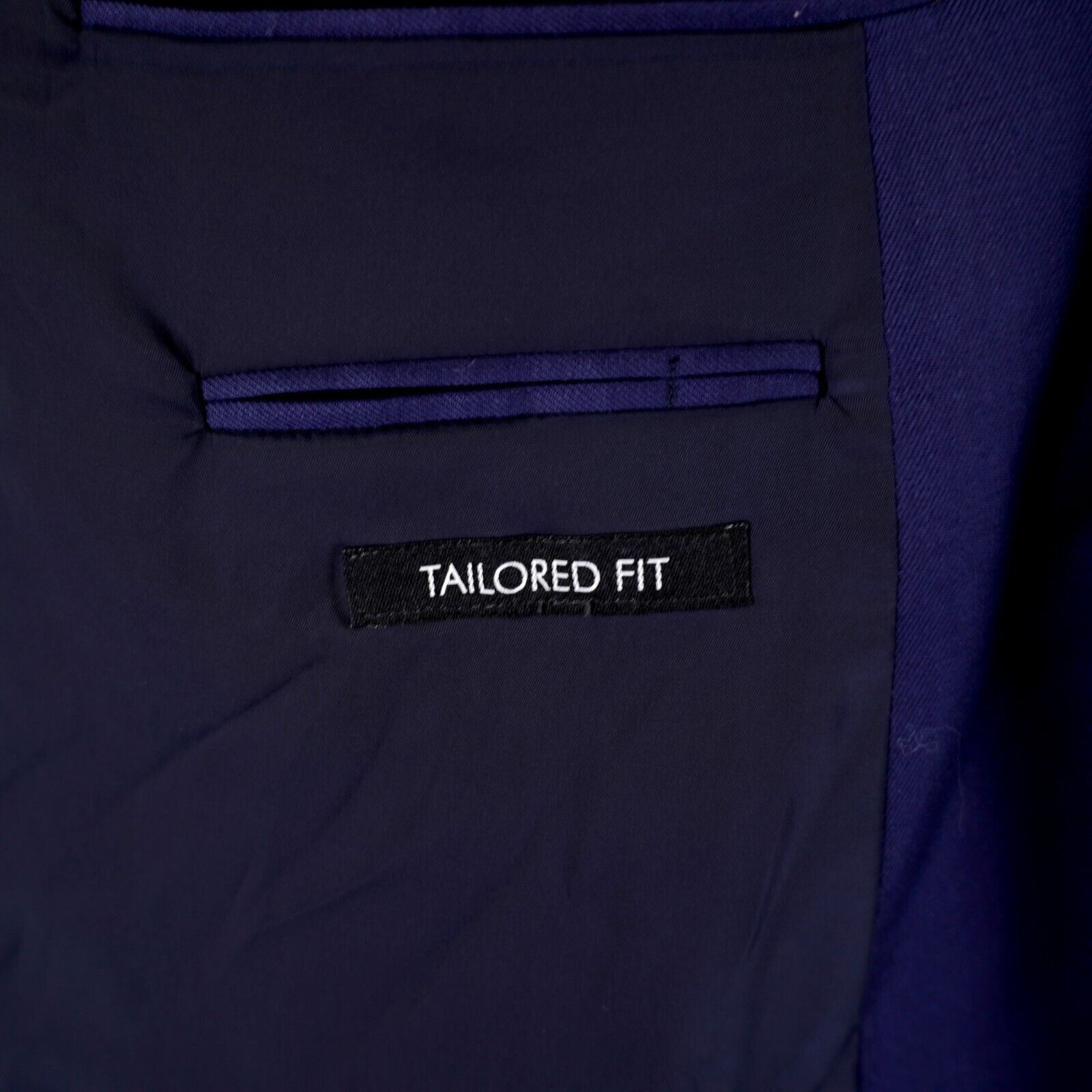 Jos. A. Bank Jos A Bank Travelers Tailored Fit Wool Blue Twill 46R / Slim Size 46R - 9 Thumbnail