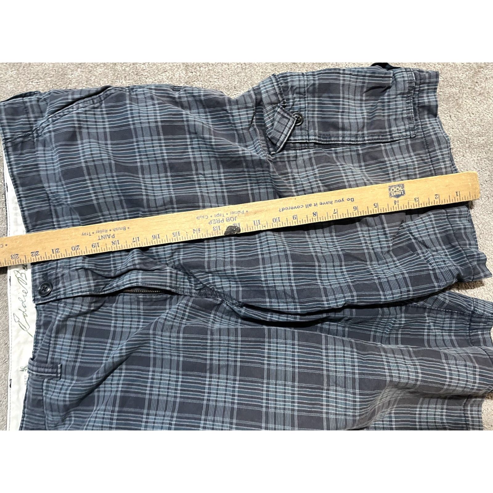 Eddie Bauer Eddie Bauer Shorts Size 40 Plaid Blue 9” Inseam Pockets Size US 40 / EU 56 - 4 Thumbnail