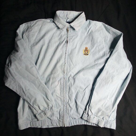 Polo Ralph Lauren Vintage Polo Ralph Lauren Crest Denim Bomber Jacket Parka Size US M / EU 48-50 / 2 - 2 Thumbnail