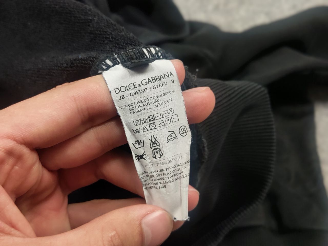 Dolce & Gabbana Dolce & Gabbana Authentic design Black Logo Hoodie Size US S / EU 44-46 / 1 - 15 Thumbnail