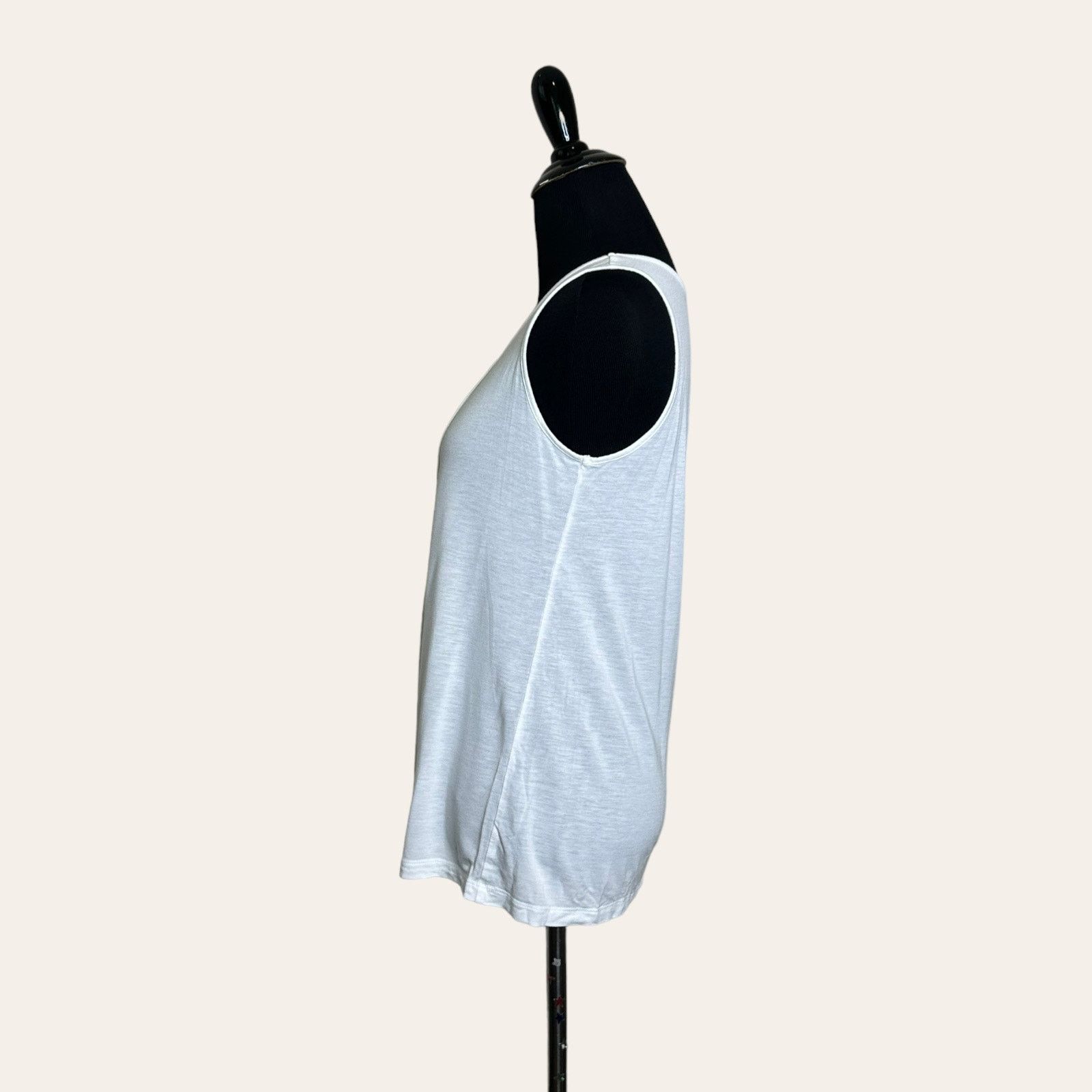 Loft Loft white front pleated tank top blouse size XS Size XS / US 0-2 / IT 36-38 - 7 Thumbnail