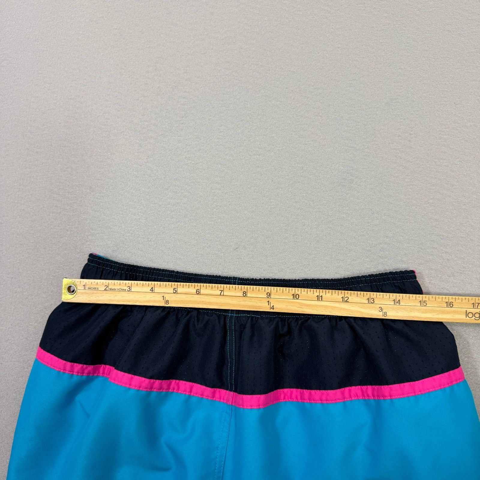 Nike Nike Swim Trunks Shorts Extra Large Blue Pink Mesh Lining Size US 35 - 9 Thumbnail