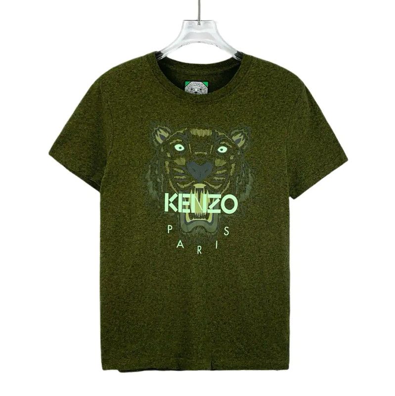 Kenzo KENZO Green Cotton Men's T-Shirt 0089 Size US S / EU 44-46 / 1 - 1 Thumbnail