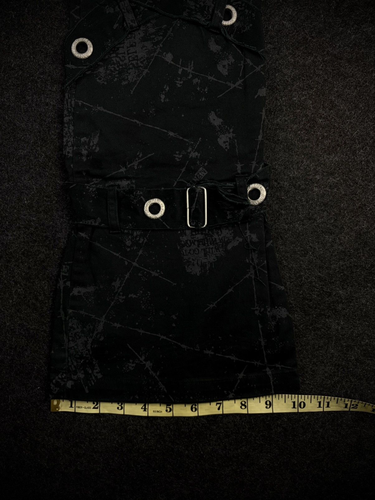 Tornado Mart Mad Punks Skull Plaid All Over Print Bondage Pants Size US 30 / EU 46 - 8 Thumbnail