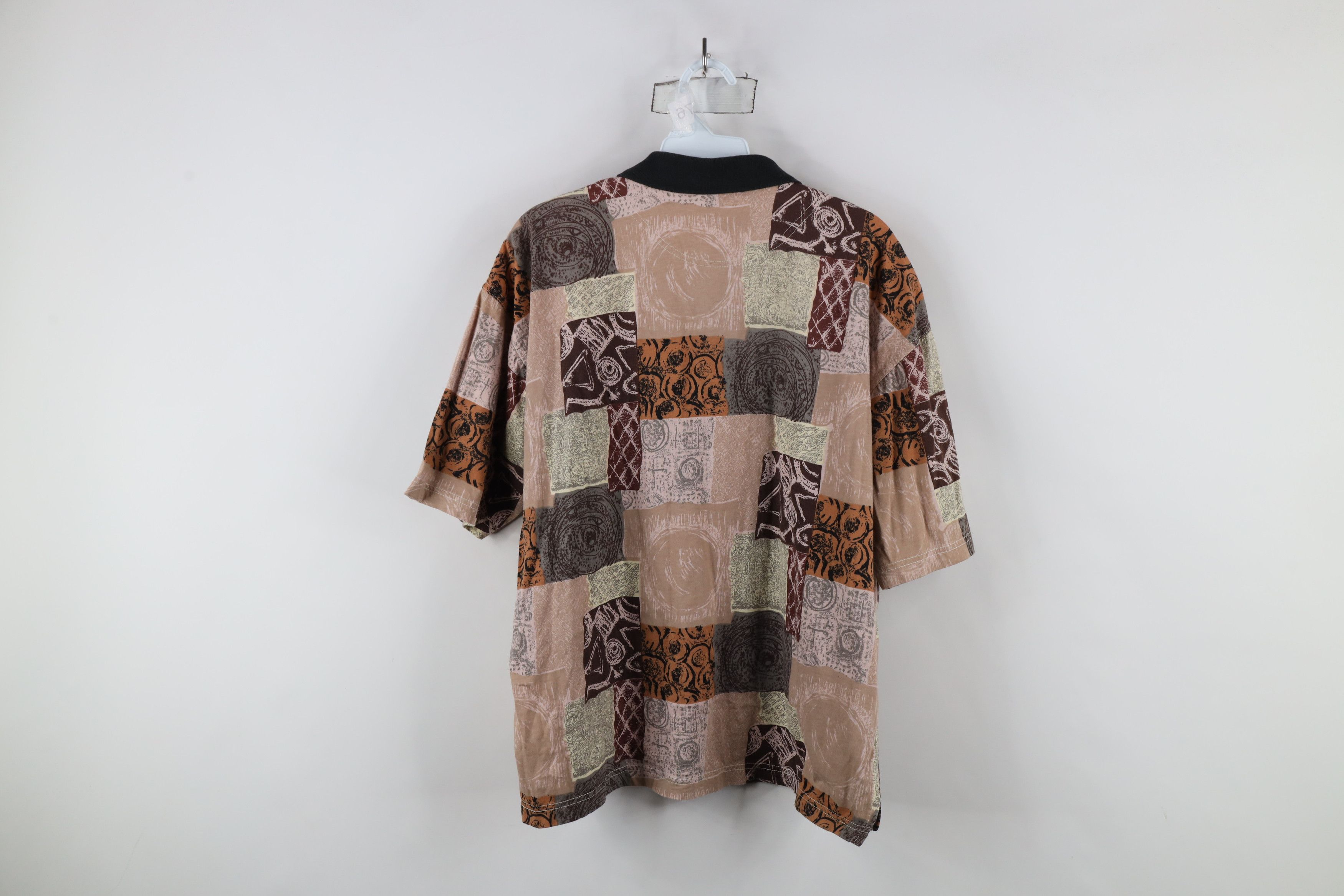 Vintage Vintage 90s Streetwear Abstract Patchwork Golf Polo Shirt Size US M / EU 48-50 / 2 - 7 Thumbnail