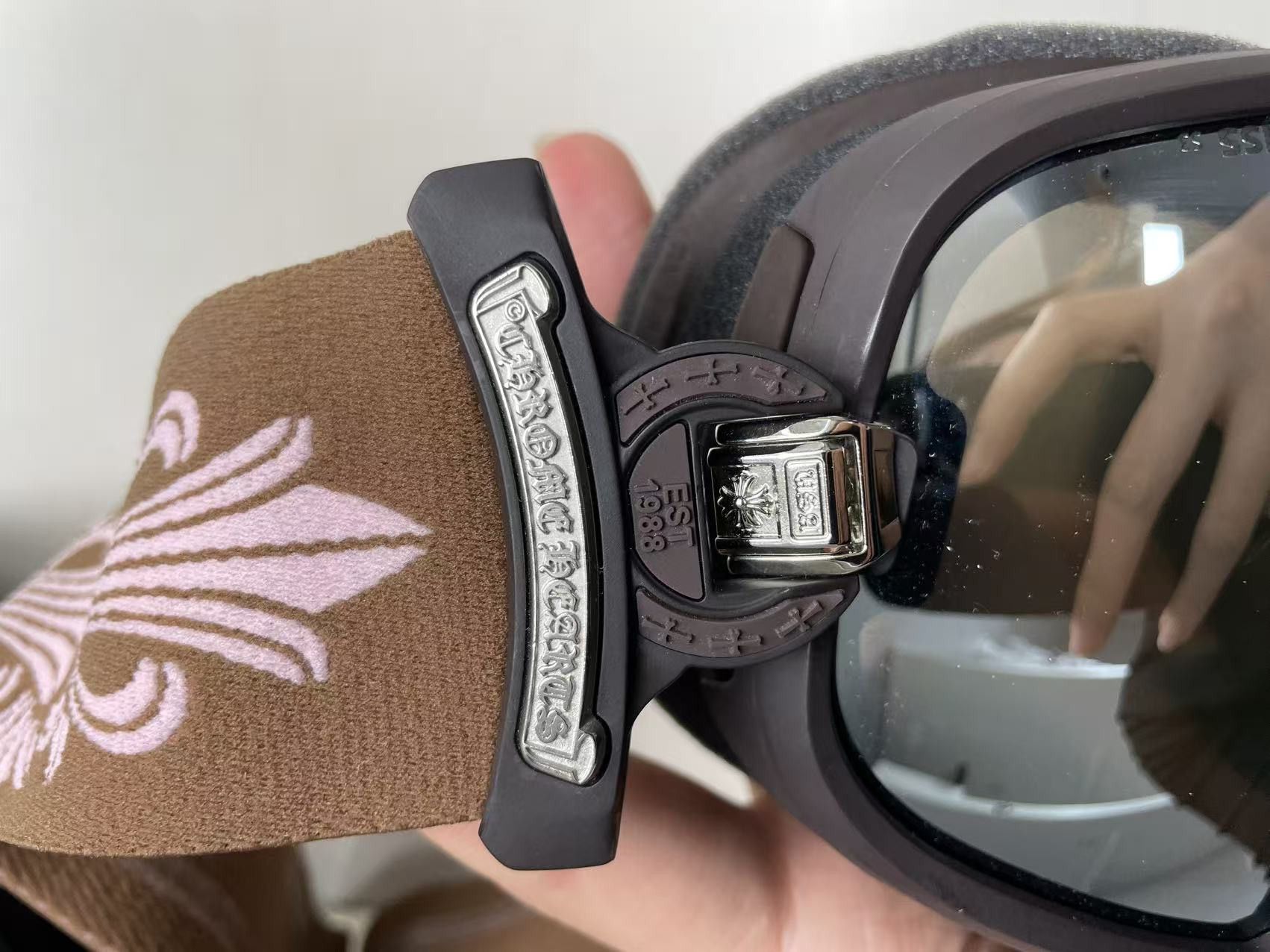 Chrome Hearts Chrome Hearts SILVER MORNING Classic Brown Ski Goggles Size ONE SIZE - 8 Thumbnail