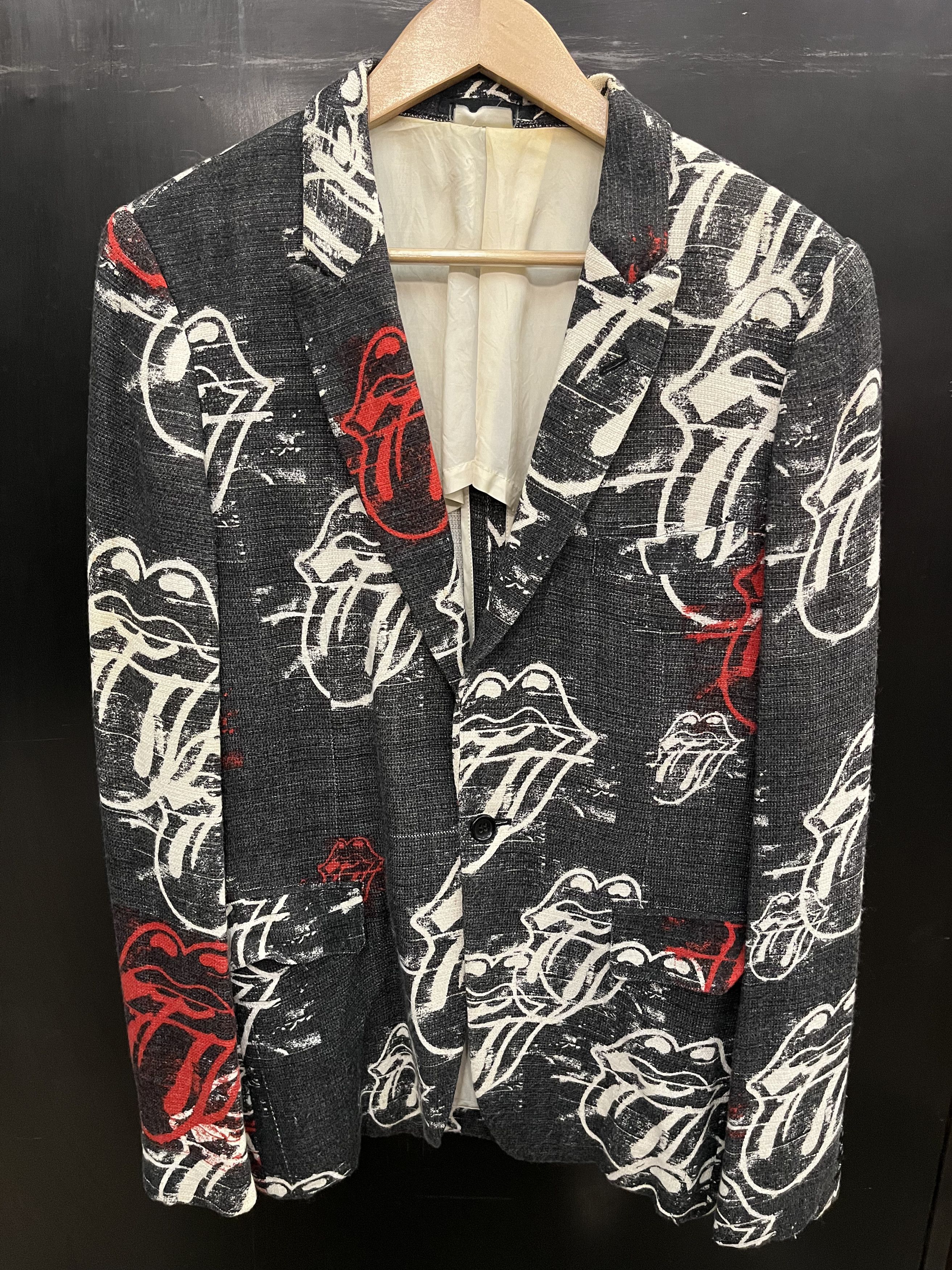 Comme des Garcons Homme Plus Rolling Stone Logo Jacket Size US M / EU 48-50 / 2 - 4 Thumbnail