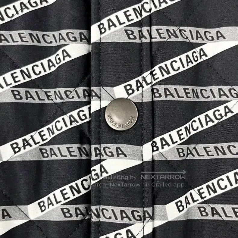 Balenciaga Balenciaga Striped Logo Light Jacket. Size US XL / EU 56 / 4 - 6 Thumbnail