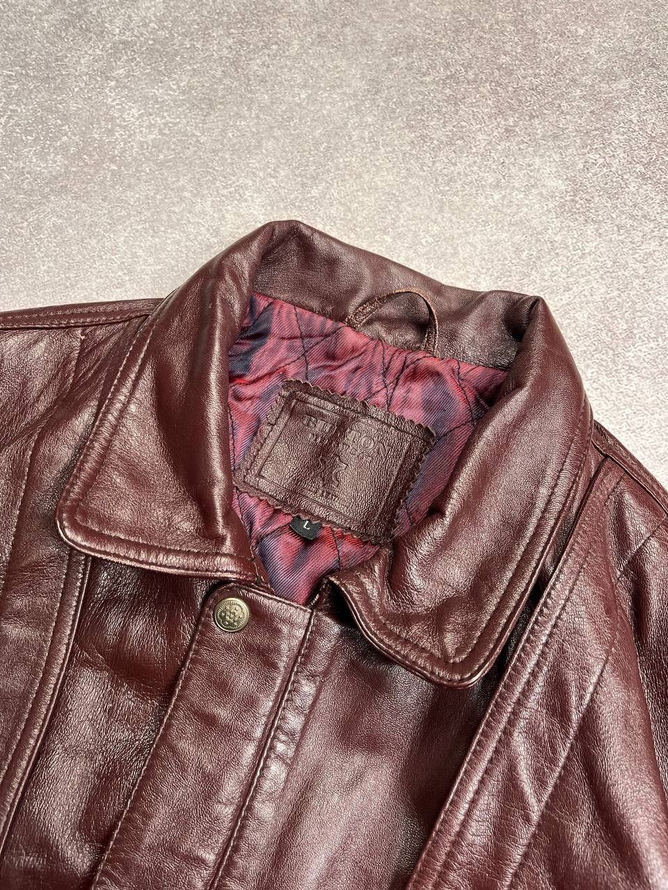 Genuine Leather Vintage 90s Burton Leather Y2K Jacket Archive Rare Size US L / EU 52-54 / 3 - 3 Thumbnail