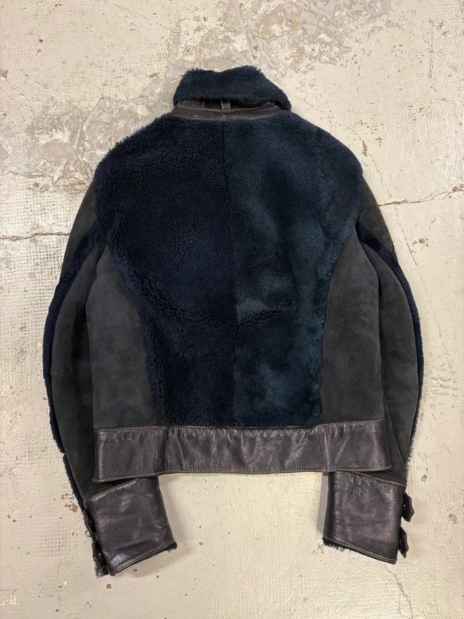 Roberto Cavalli 2000s Roberto Cavalli Blue Fur Shearling Jacket Size US M / EU 48-50 / 2 - 6 Thumbnail