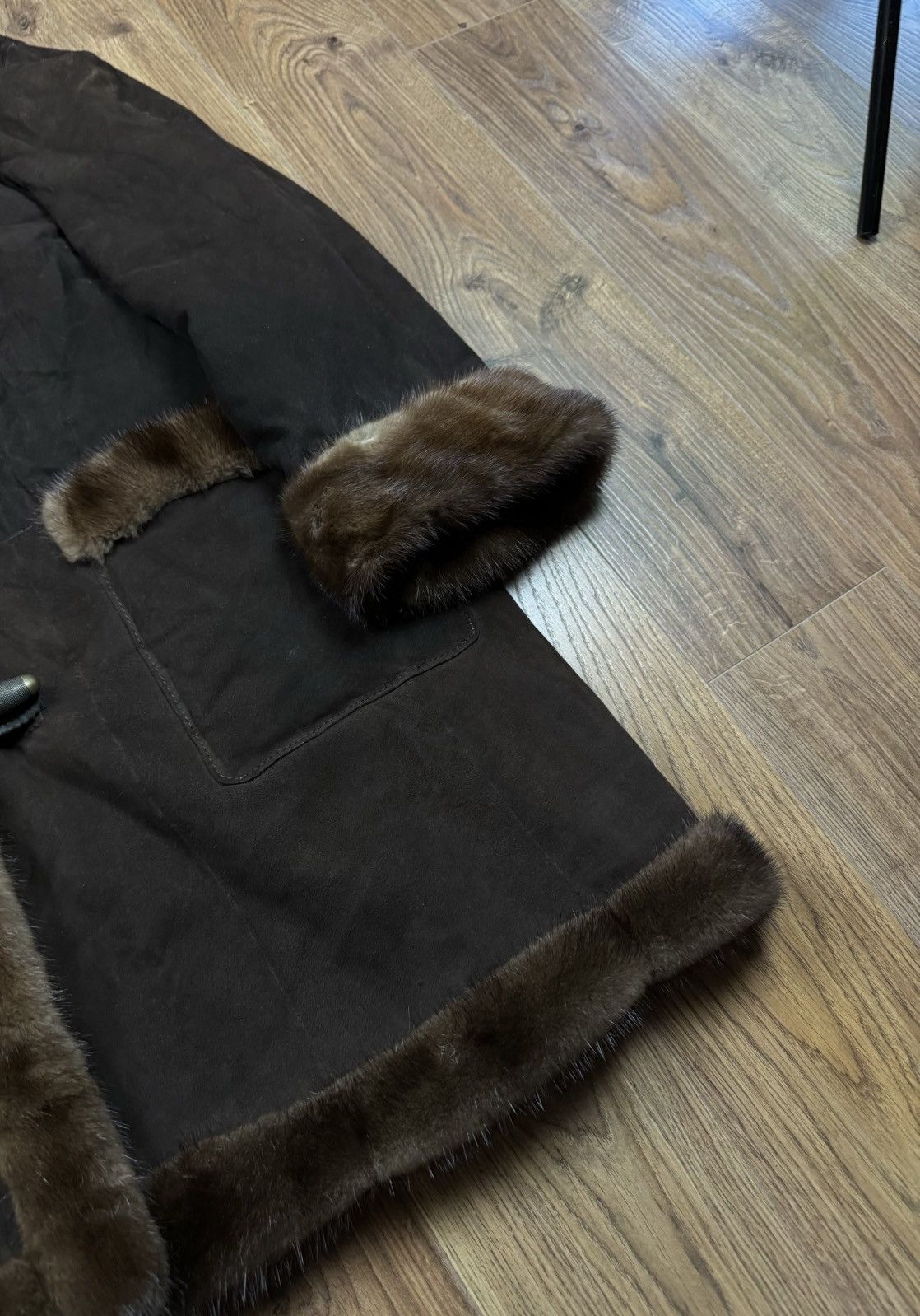Sagafurs Rare reversible natural mink fur coat original item Size XL / US 12-14 / IT 48-50 - 3 Thumbnail