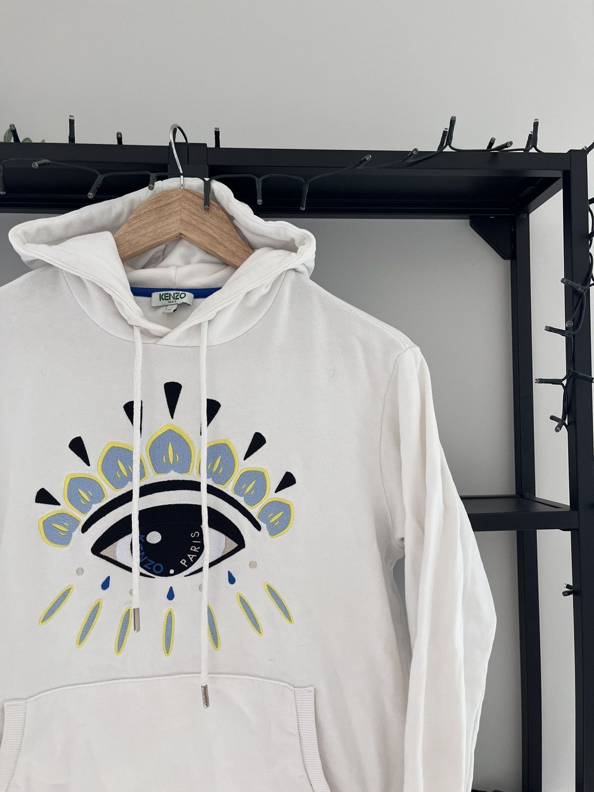 Kenzo Kenzo white hoodie big logo boxy Size S / US 4 / IT 40 - 2 Thumbnail