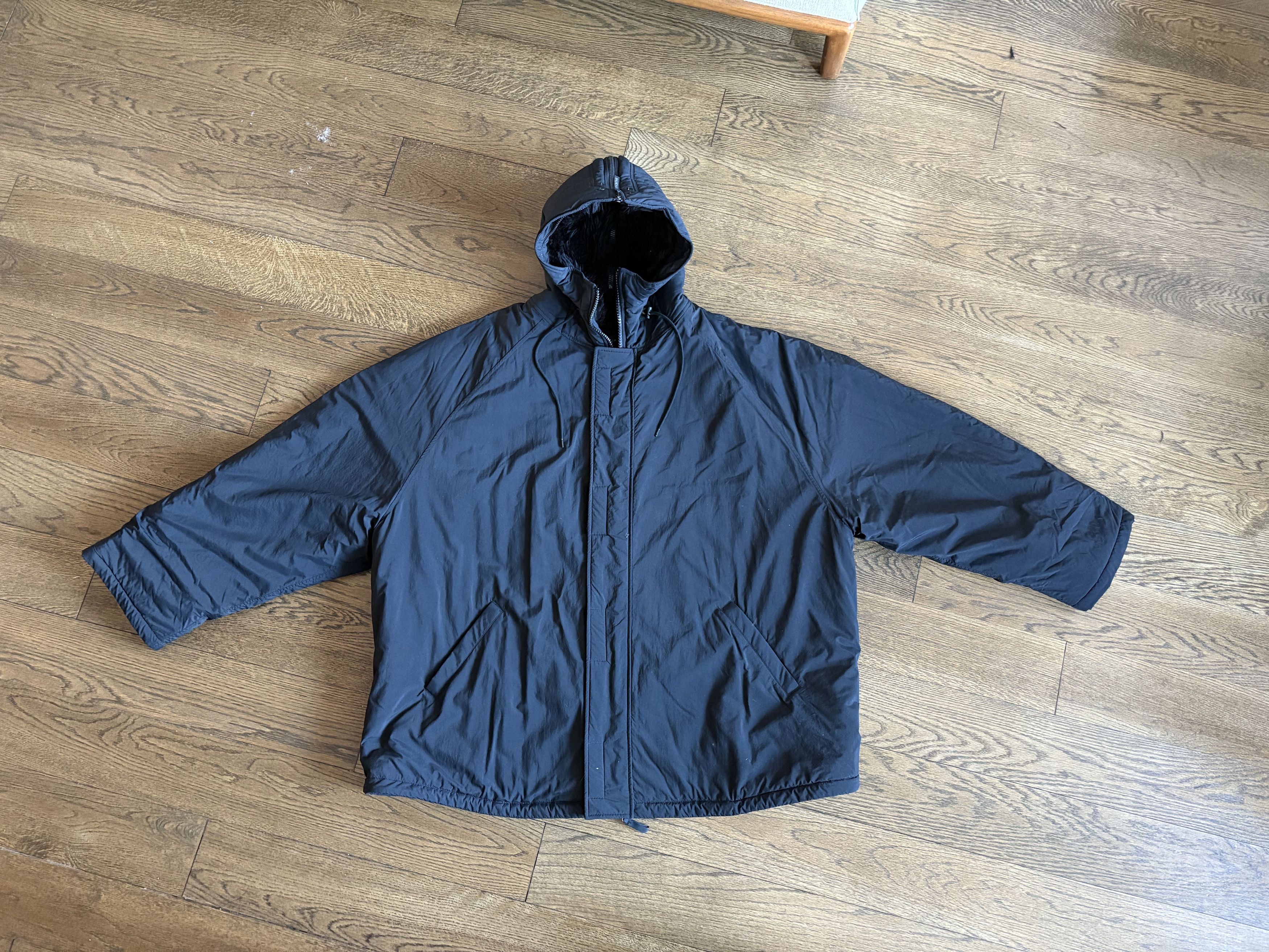 Balenciaga Men's Black Nylon Hooded Parka Size US L / EU 52-54 / 3 - 3 Thumbnail