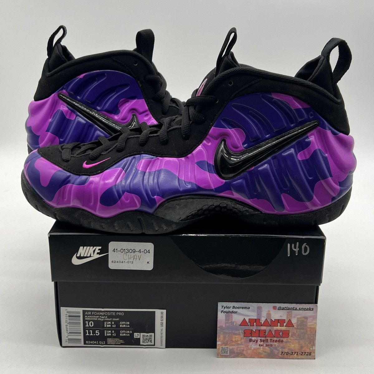 Air Foamposite pro purple camo