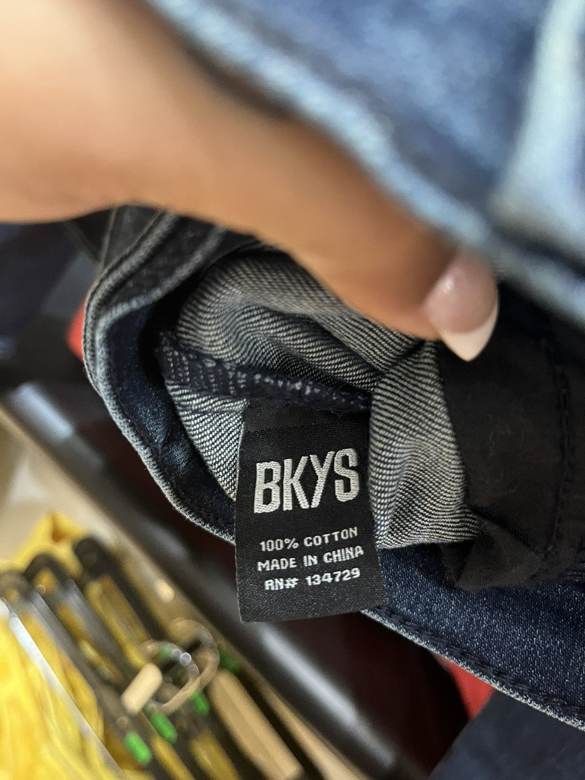 Other Jean Jacket with Black Collar Size US XL / EU 56 / 4 - 3 Thumbnail