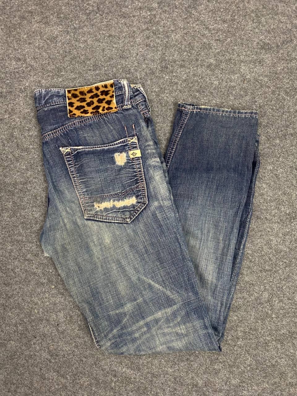 Japanese Brand brappers distressed denim nice design Size 32" / US 10 / IT 46 - 2 Thumbnail