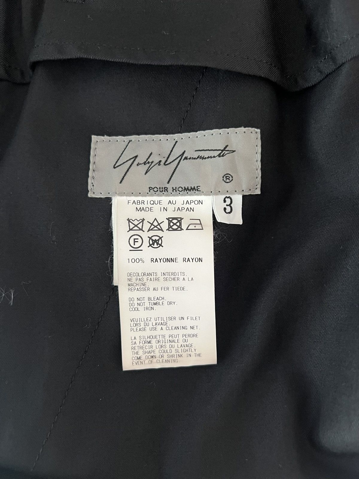 Yohji Yamamoto Yohji Yamamoto Pour Homme SS18 - Rayon Crow Pants Size US 30 / EU 46 - 20 Thumbnail