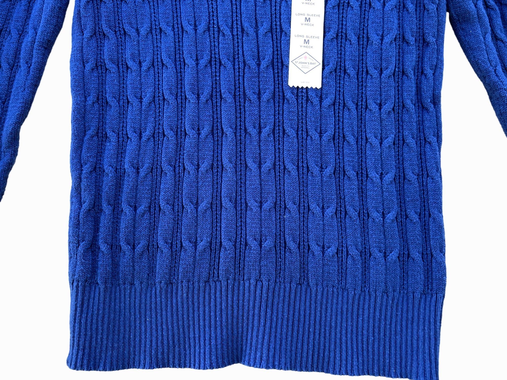 Other St. John's Bay - women’s V Neck Long Sleeve Pullover Sweater Size M / US 6-8 / IT 42-44 - 12 Thumbnail