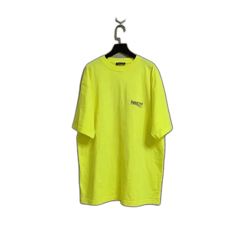 Balenciaga Neon Tee Balenciaga Neon Yellow Coke Short Sleeve